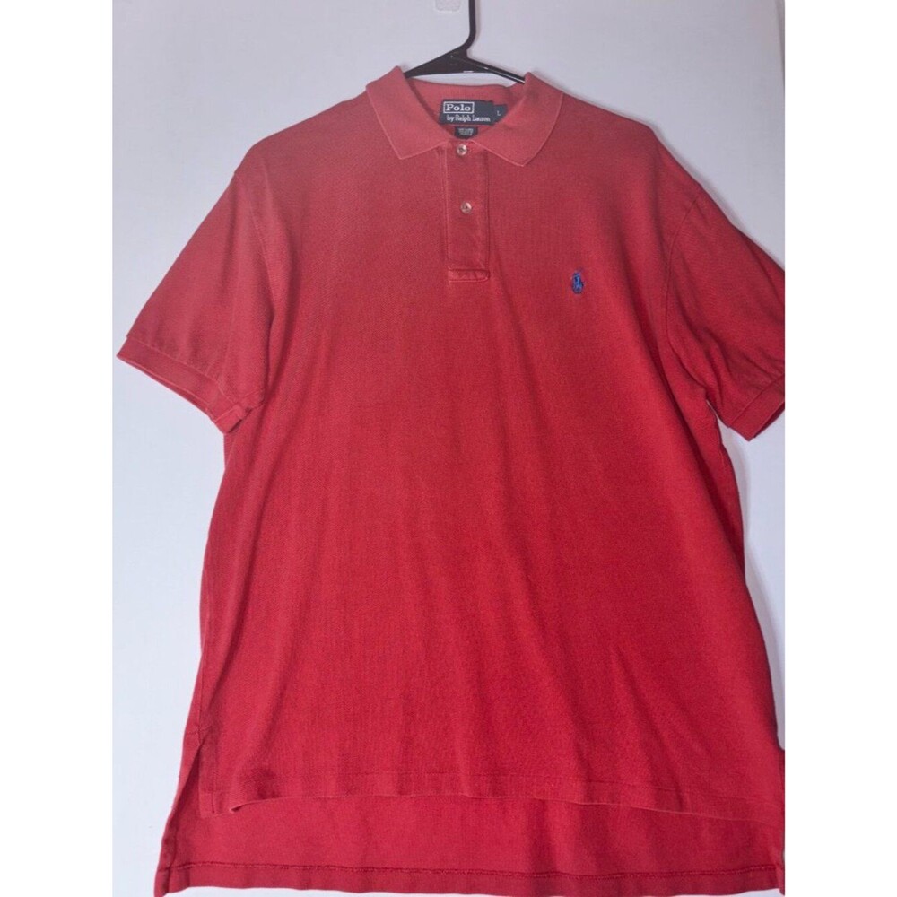 Polo Ralph Lauren Red Polo Shirt Men’s Size L - Picture 2 of 4